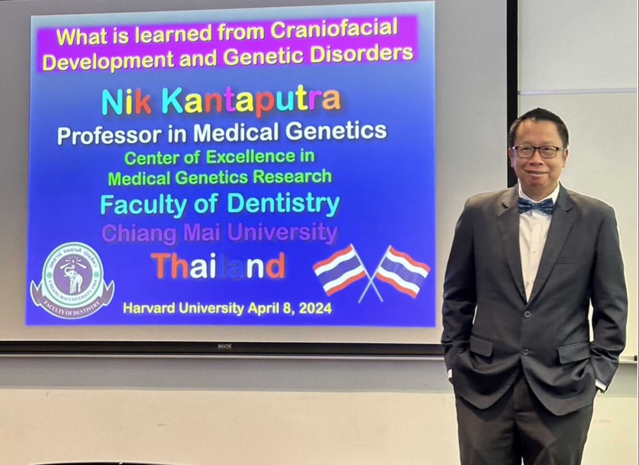 Professor Piranit Kantaputra was invited as a Visiting Professor at Harvard School of Dental Medicine, Harvard University, USA.